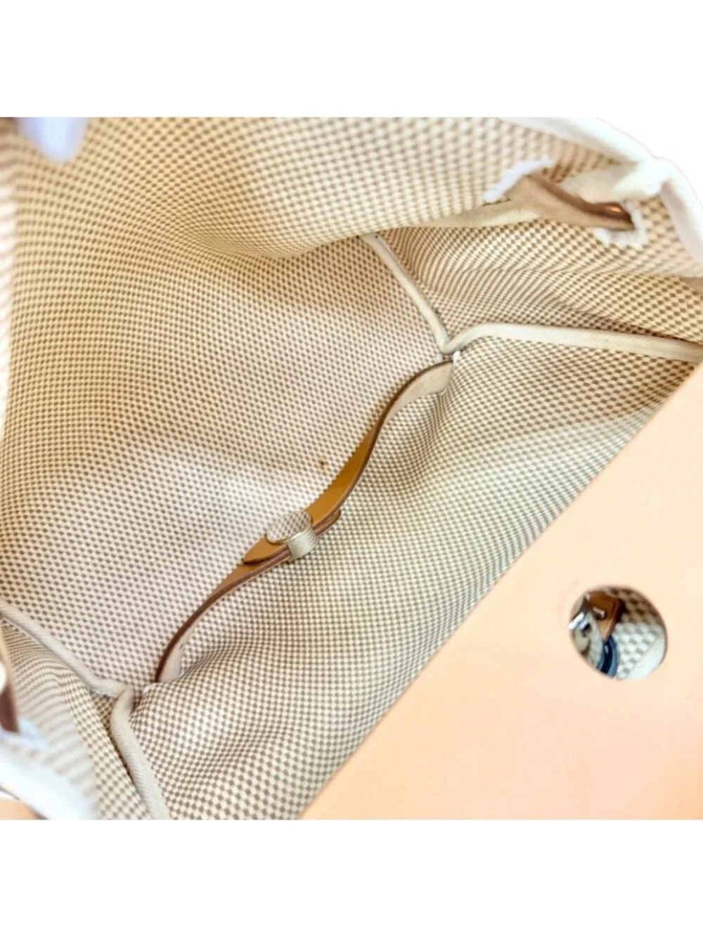 Hermes Herbag a Dos PM Toile GM Leather Silver Backpack Replacement Included